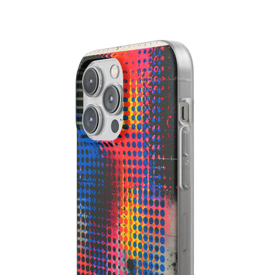 Chromatic Halftone Grid · Lite Phone Case for iPhone ·  Blue