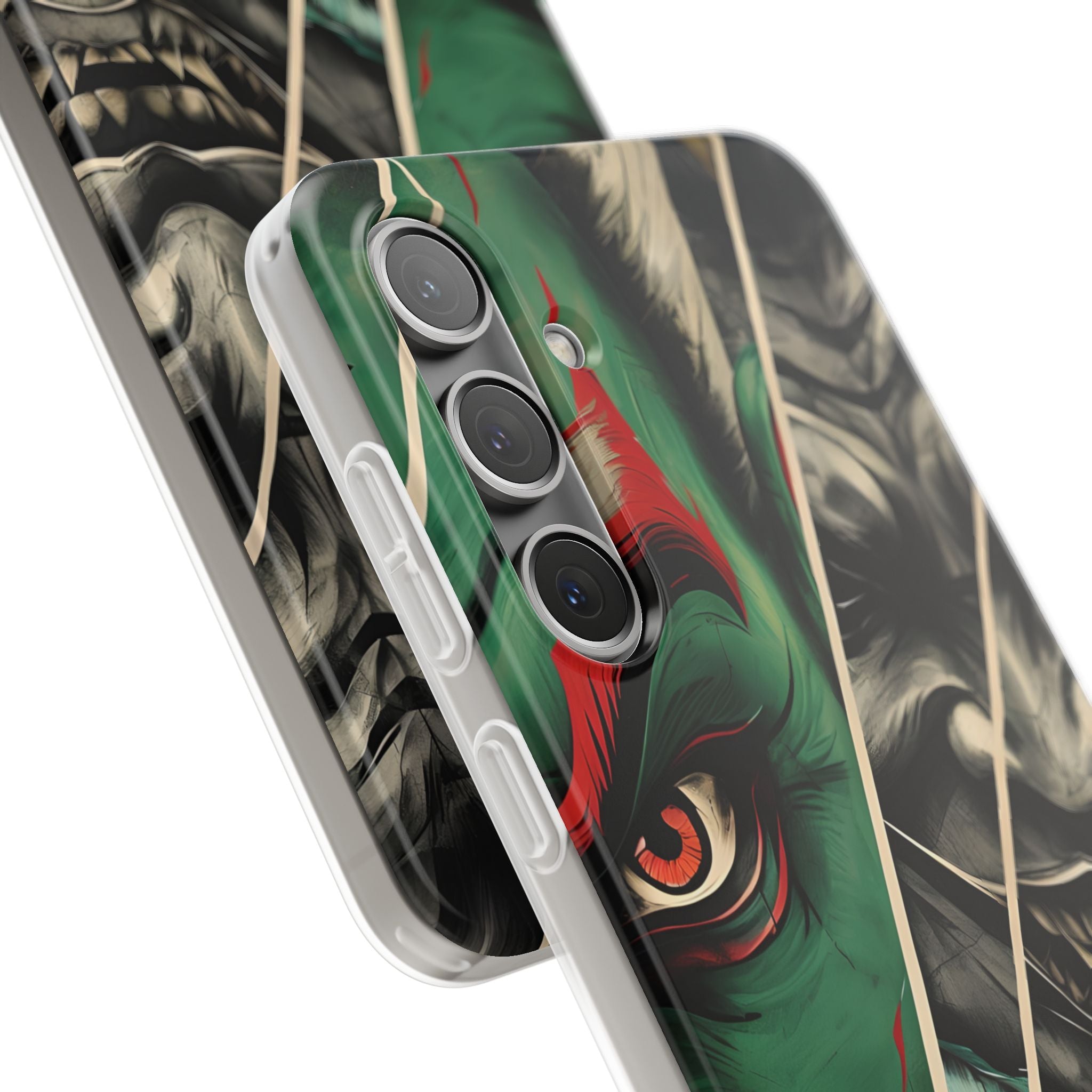 Emerald Oni Grin · Soft Handyhülle für Samsung