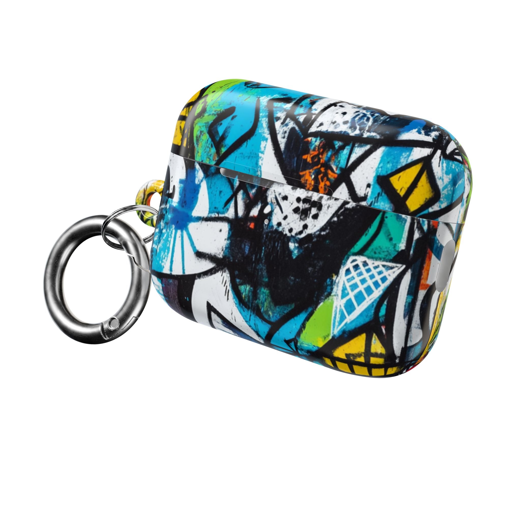 Bold Shapes Blauw - AirPods Case