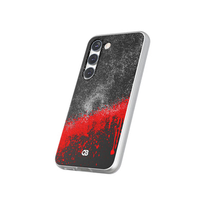 Crimson Noir Drip · Lite Phone Case for Samsung · Black