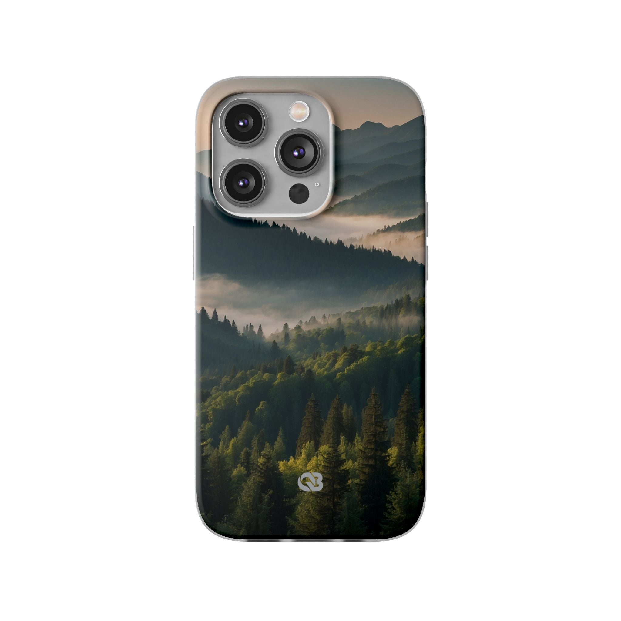 Foggy Mountain Ridge · Soft Phone Case for iPhone