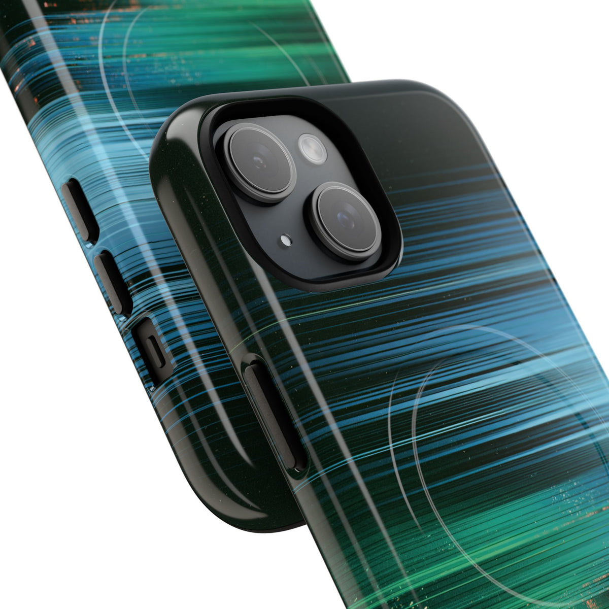 Digital Shoreline Drift · Tough 2.0 Magnetic Phone Case for iPhone · Teal