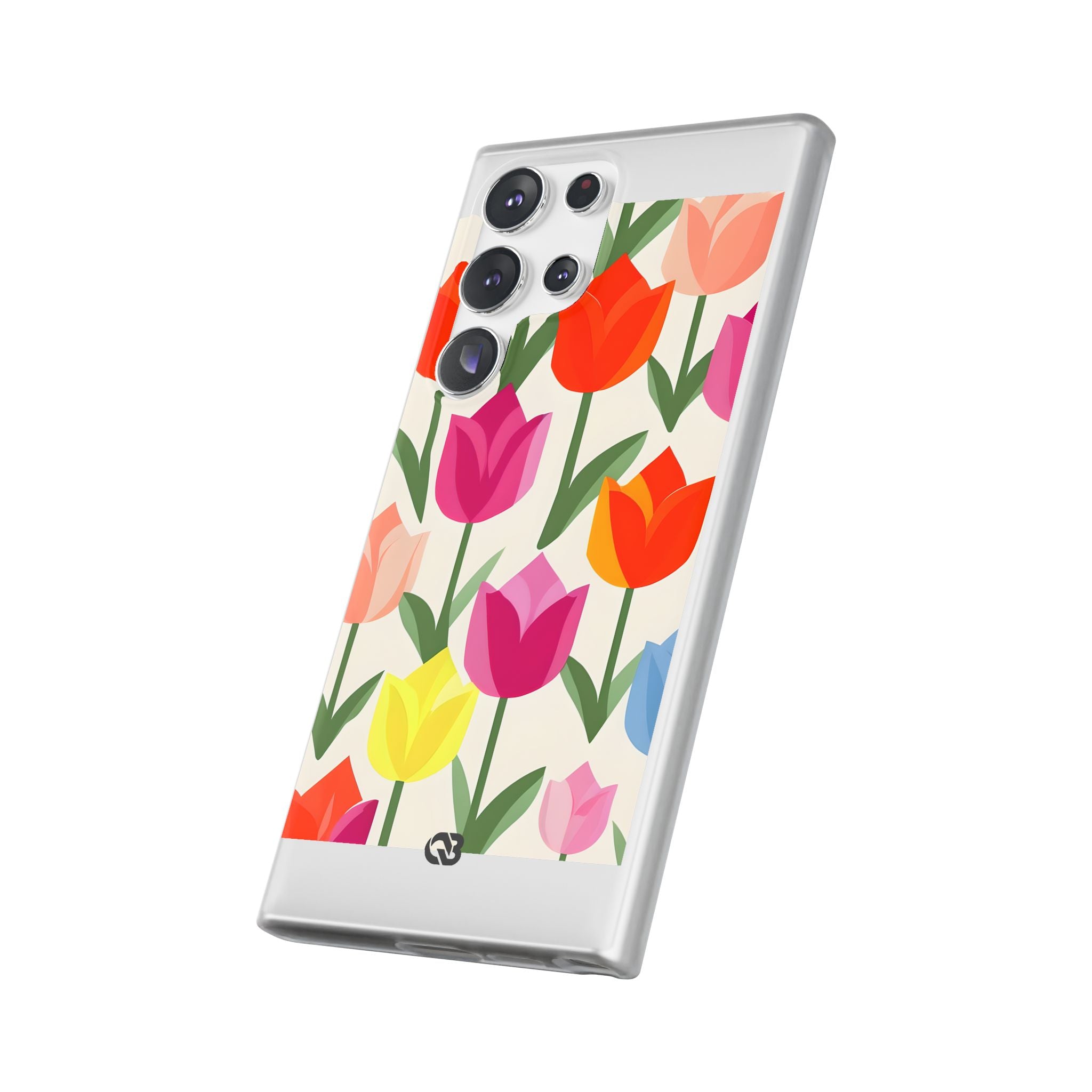 Vibrant Petal Grid · Soft Handyhülle für Samsung