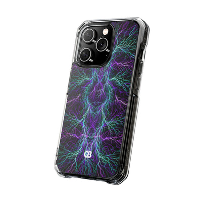 Electric Plasma Arbor · Clear Impact Magnetic Phone Case for iPhone · Purple