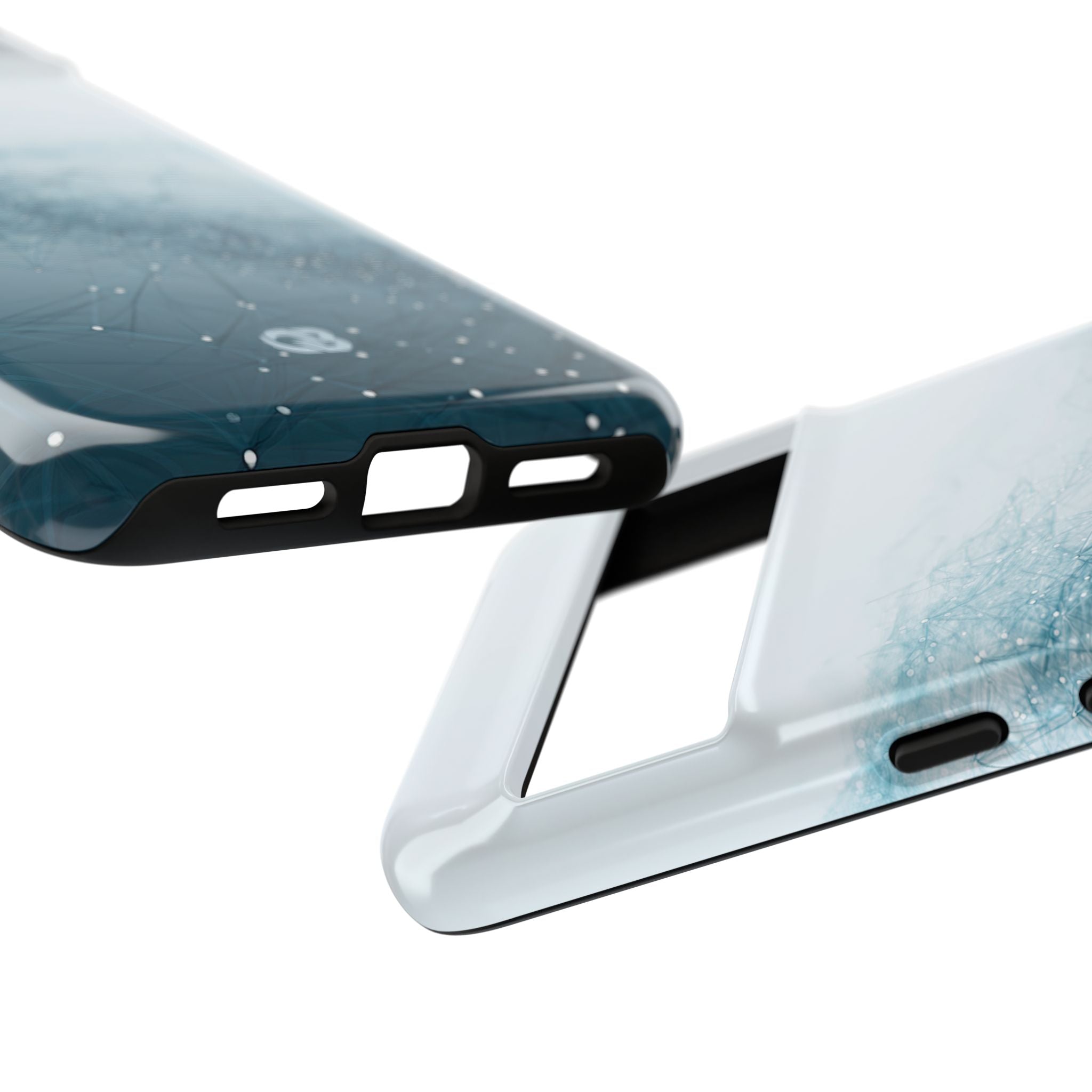 Teal Tough Phone Case for Google Pixel - Cyan Vector Lattice