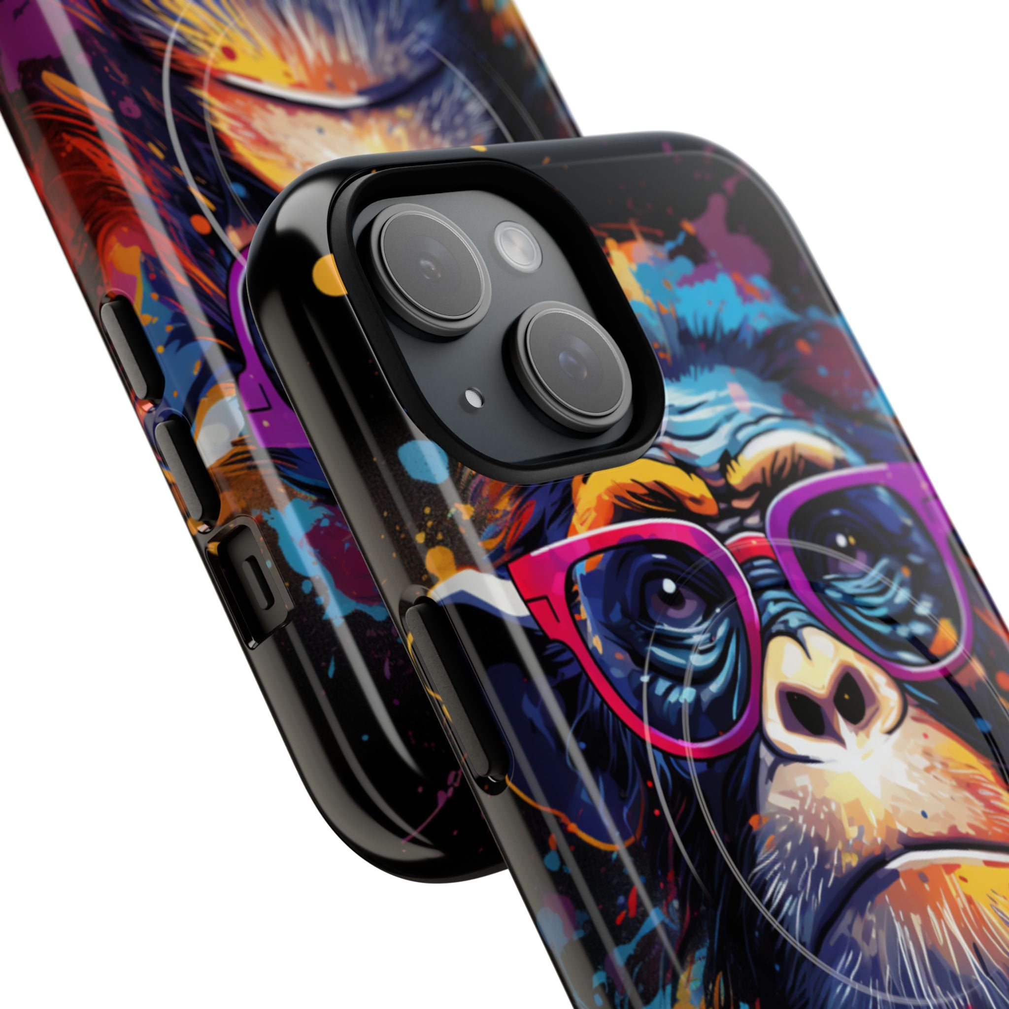 Neon Splatter Primate · Tough+ Magsafe