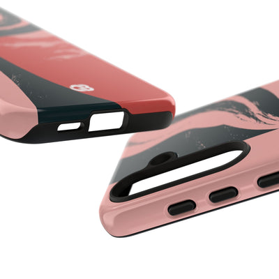 Pink Tough Phone Case for Samsung - Cinder Rose Plume
