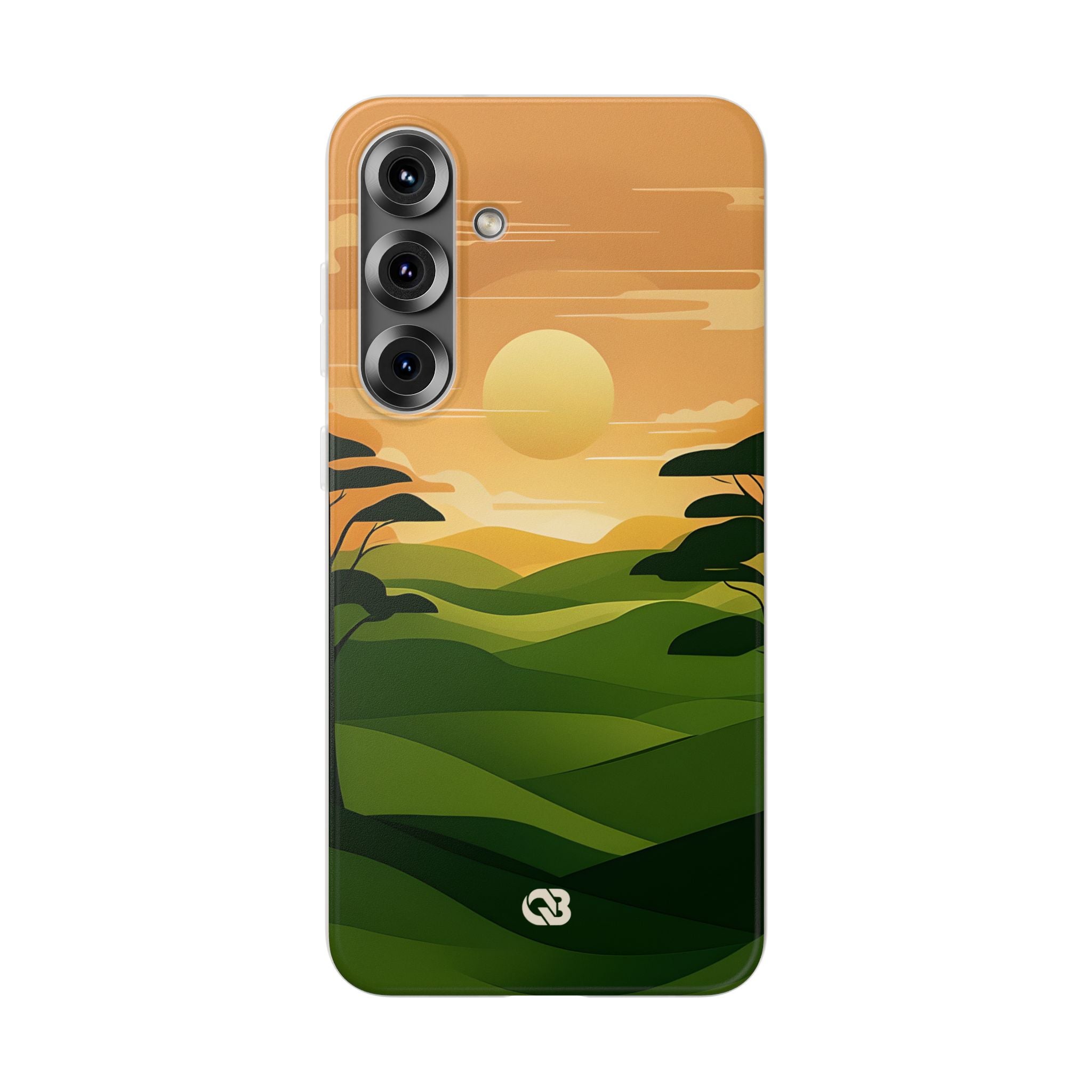 Verdant Horizon Sun · Soft Phone Case for Samsung