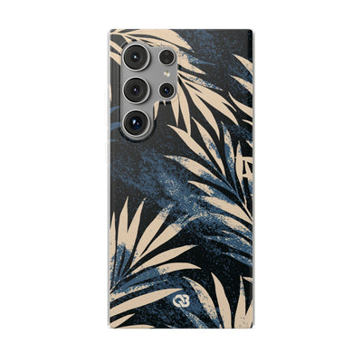Blue Lite Phone Case for Samsung - Midnight Indigo Palm