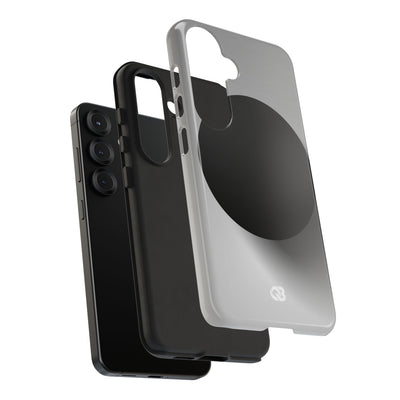 Grey Tough Phone Case for Samsung - Matte Onyx Sphere