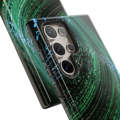 Orbital Data Stream · Tough Phone Case for Samsung · Green