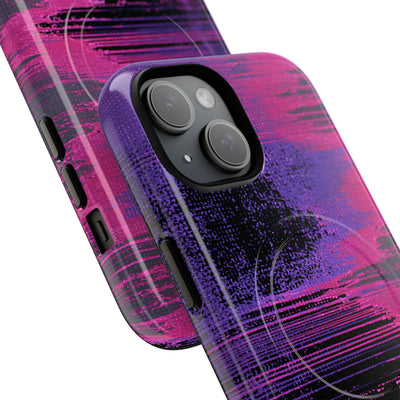 Neon Signal Shift · Tough 2.0 Magnetic Phone Case for iPhone · Purple