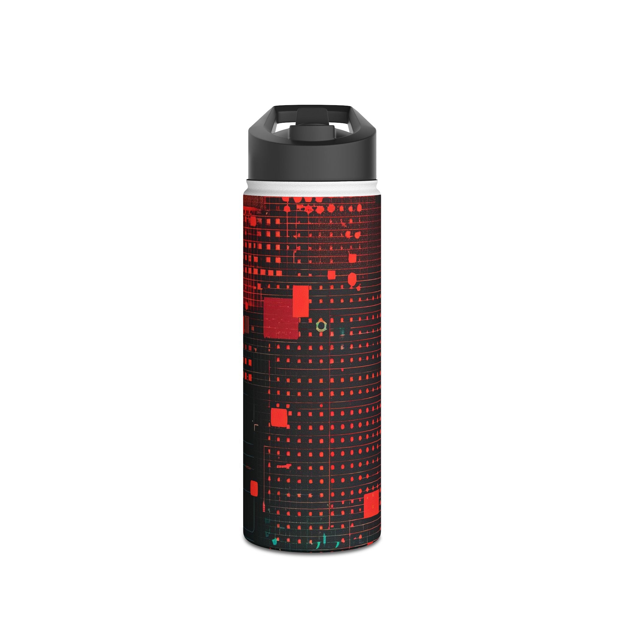 Crimson Circuit - Stainless Steel Water Bottle