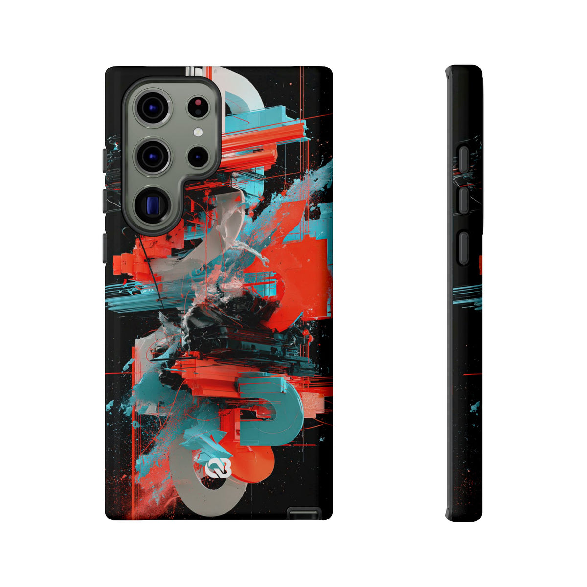Fragmented Cyber Core · Tough Phone Case for Samsung · Black