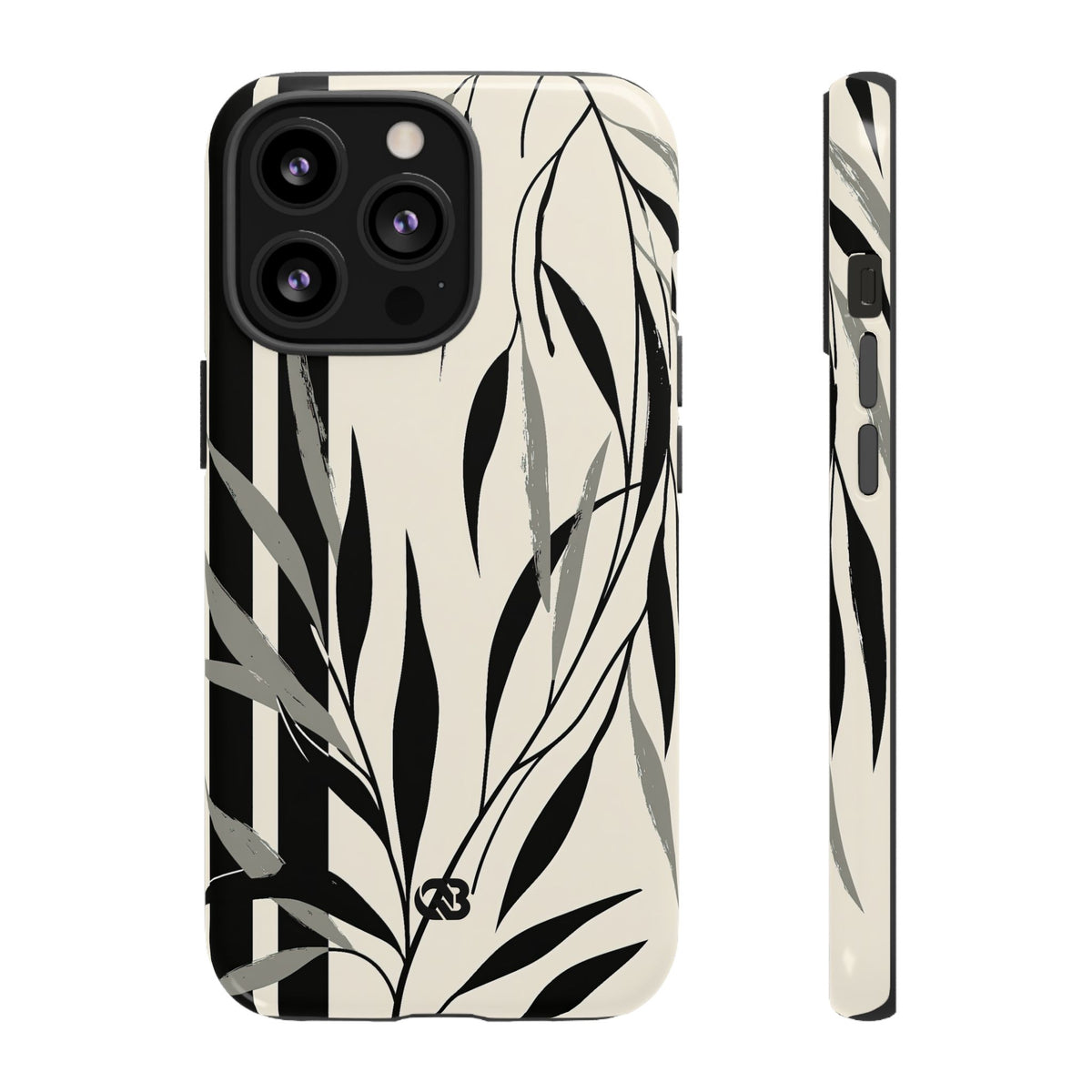 Linear Willow Study · Tough Phone Case for iPhone · Beige