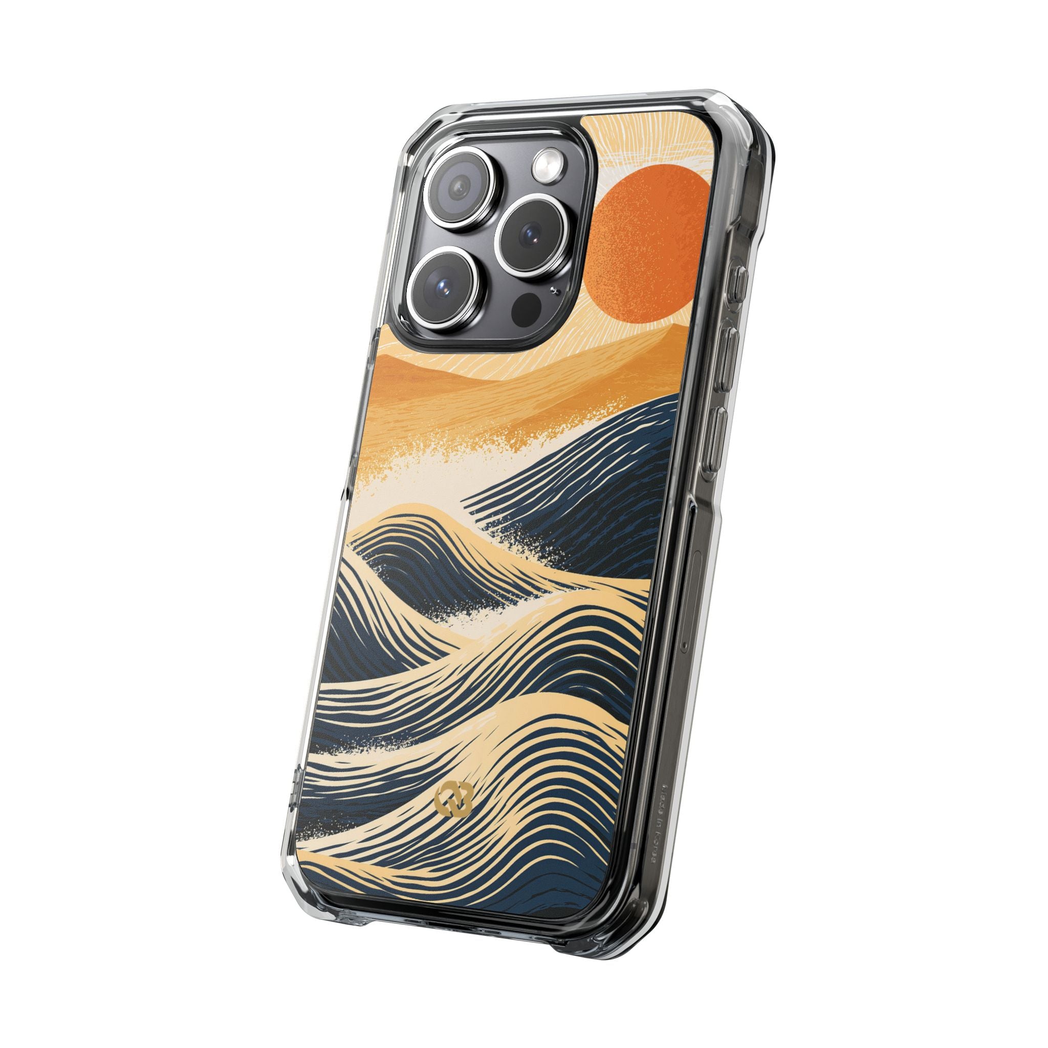 Blue Impact MagSafe Phone Case for iPhone - Kyoto Cresting Tide