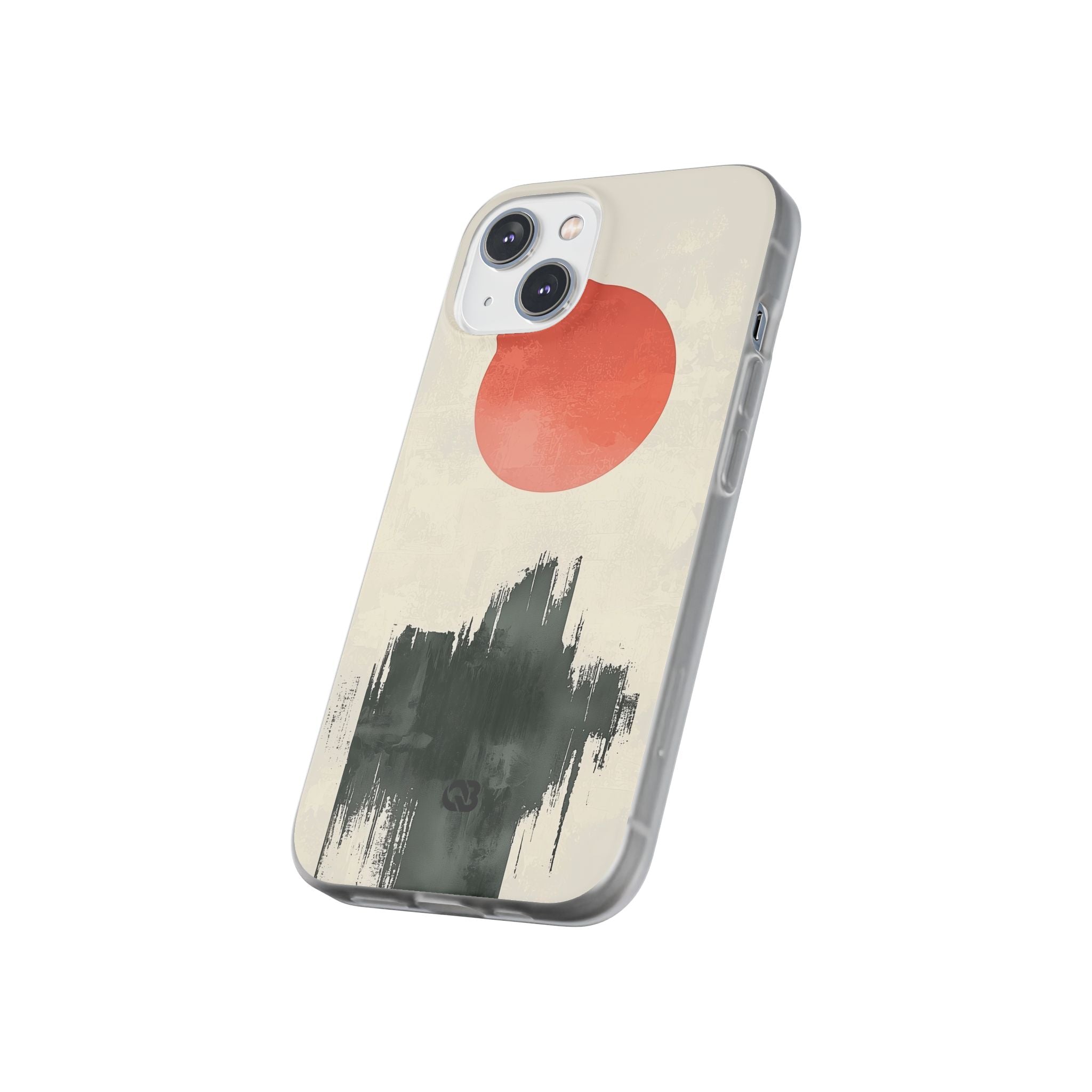 Crimson Sun Strokes · Soft Phone Case for iPhone
