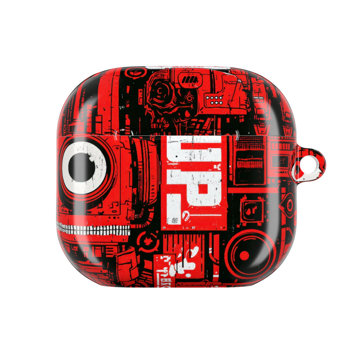 Neo Mecha Collage · Hard Case for AirPods & AirPods Pro · Red