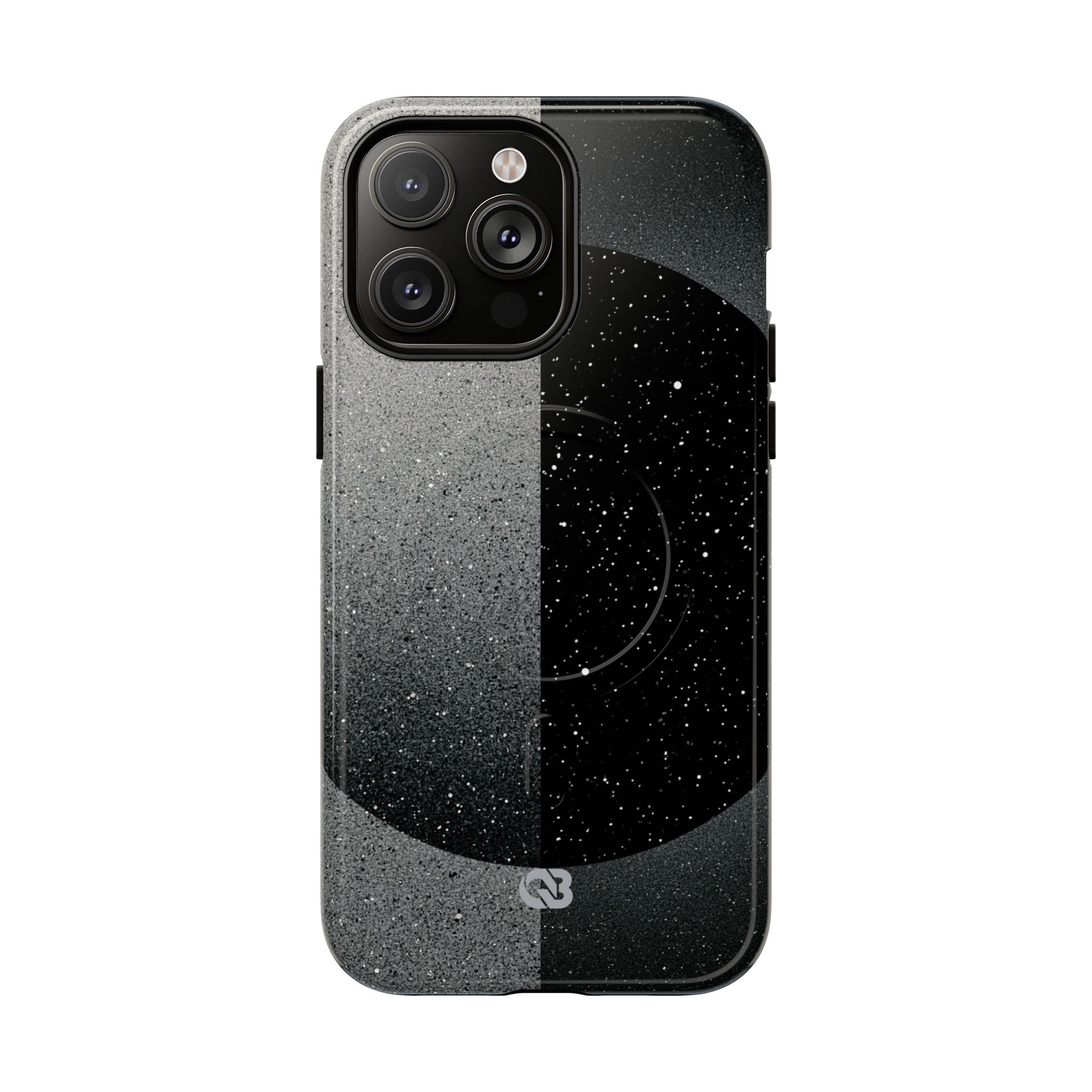 Black Tough 2.0 Magsafe Phone Case for iPhone - Lunar Static Orbit