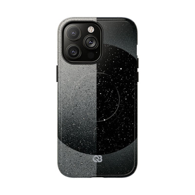 Black Tough 2.0 Magsafe Phone Case for iPhone - Lunar Static Orbit