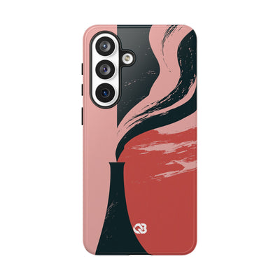 Pink Tough Phone Case for Samsung - Cinder Rose Plume