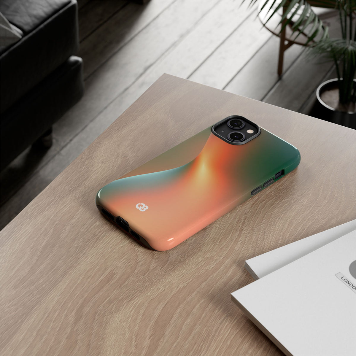 Radiant Contour · Tough Phone Case for iPhone · Orange