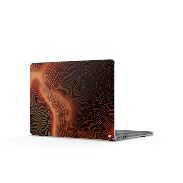 Caldera Ridge · Clear Hard Case for MacBook · Orange