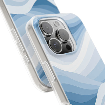Blue Lite Phone Case for iPhone - Glacial Indigo Flow
