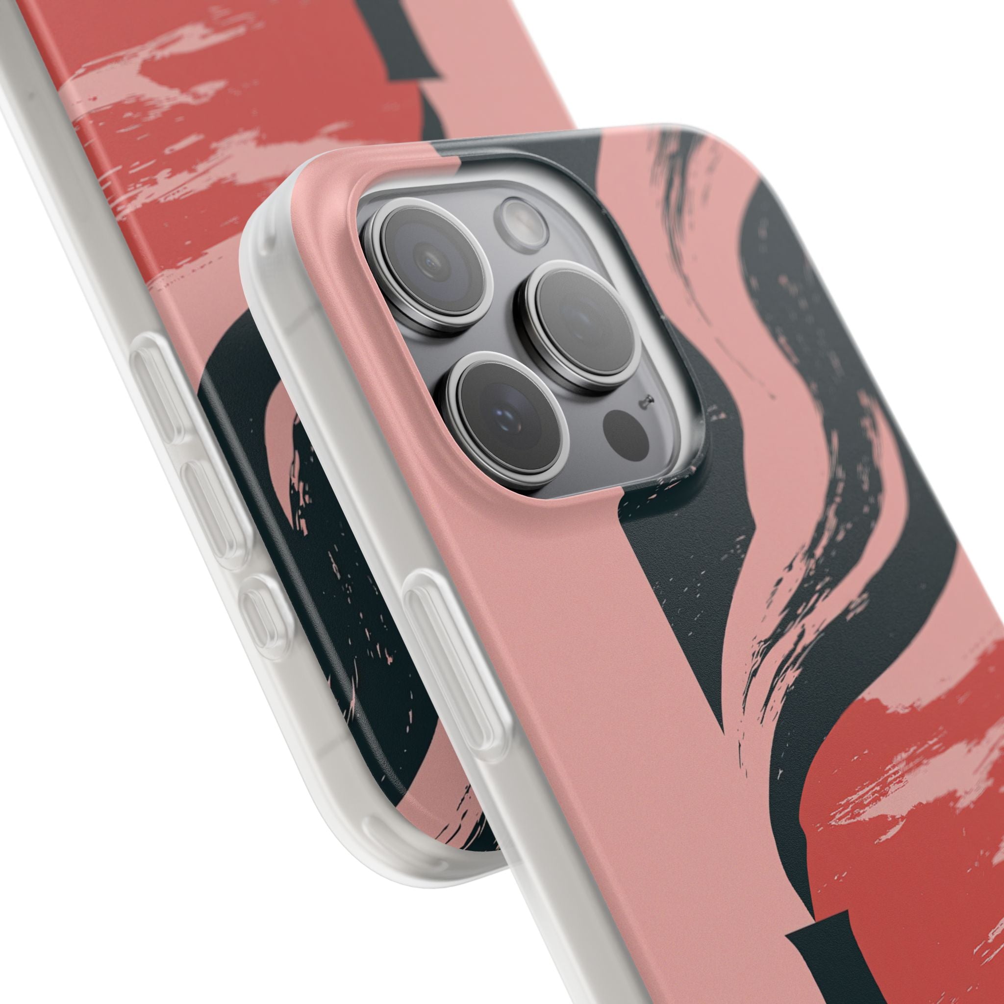Pink Lite Phone Case for iPhone - Cinder Rose Plume