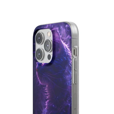 Purple Void Feline · Soft Custodia per iPhone