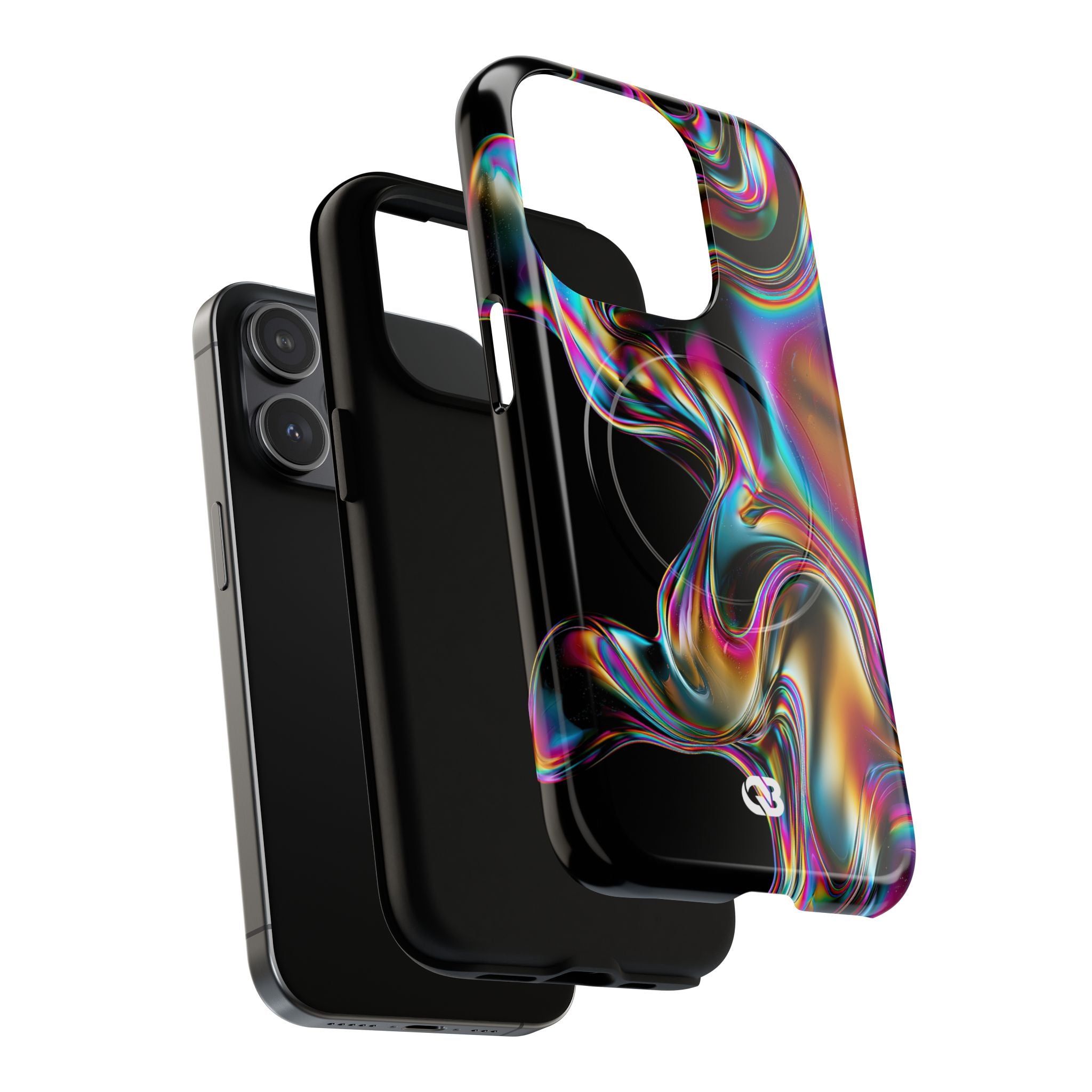 Purple Tough 2.0 Magsafe Phone Case for iPhone - Liquid Neon Chrome