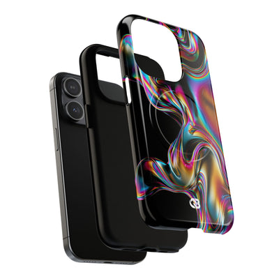 Purple Tough 2.0 Magsafe Phone Case for iPhone - Liquid Neon Chrome