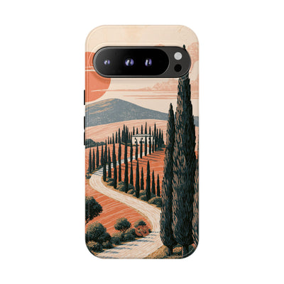 Orange Tough Phone Case for Google Pixel - Terracotta Ridge Trail