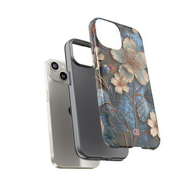 Gilded Blossom Reverie · Tough Phone Case for iPhone · Teal