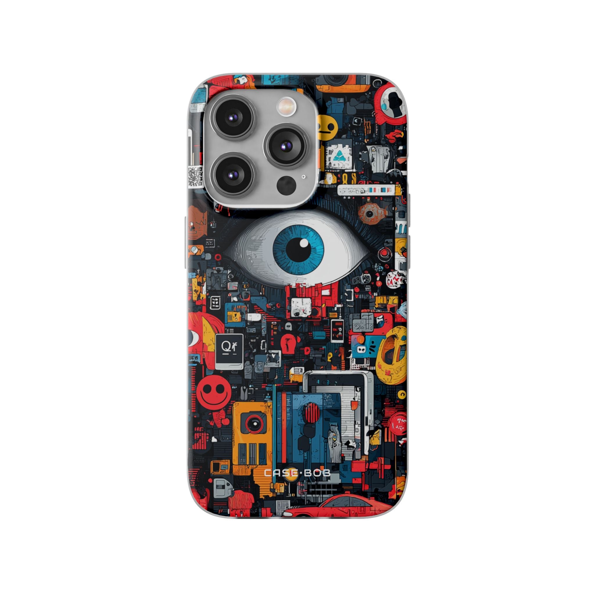 Digital Eye Blue iPhone 14 Pro Case - Soft