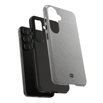Grey Tough Phone Case for Samsung - Chrome Mesh Warp