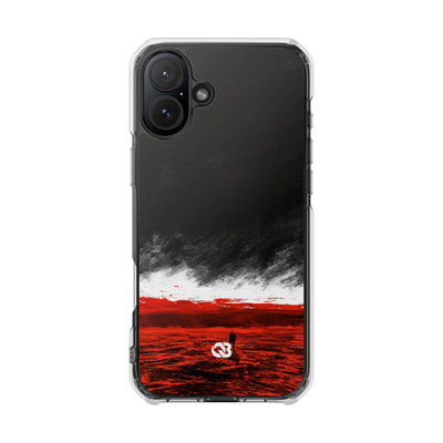 Crimson Horizon · Impact Magnetic Phone Case for iPhone ·  Black