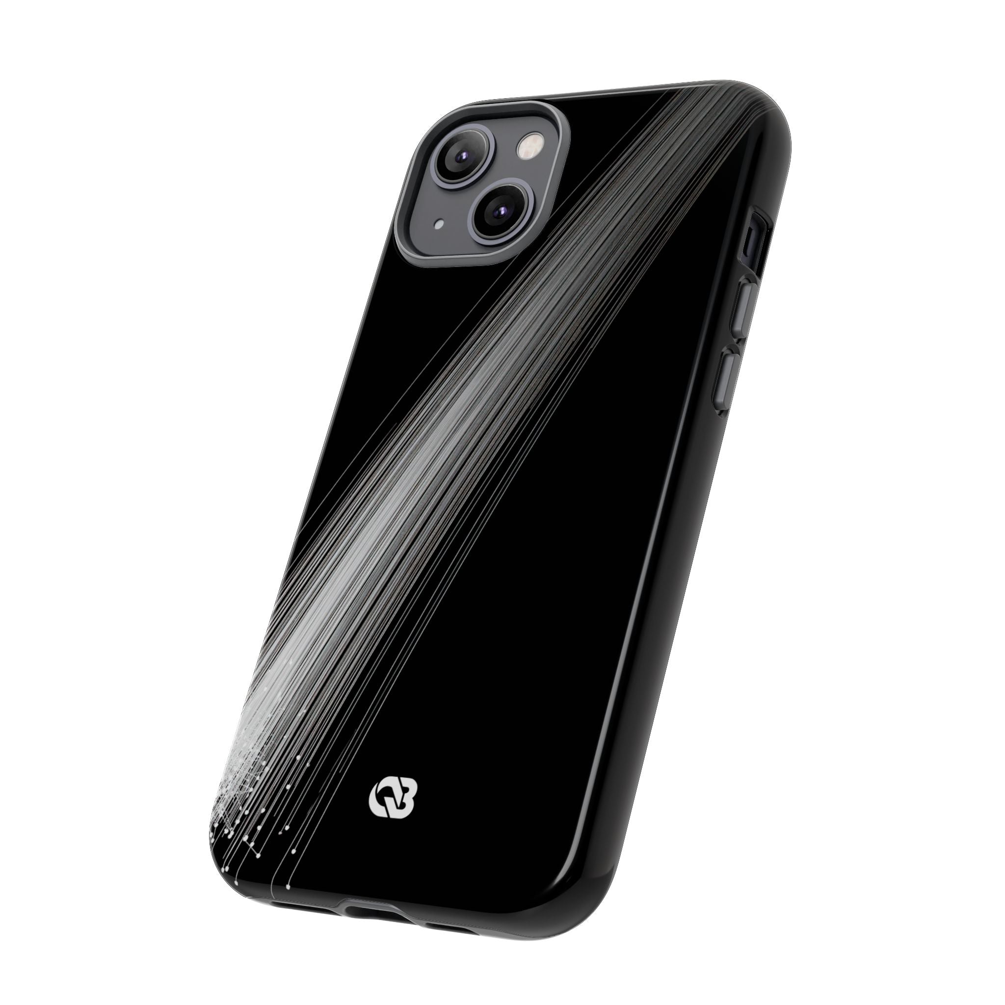 Black Tough Phone Case for iPhone - Linear Velocity Beam