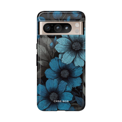 Blaue Blütenblatt-Strahlkraft Google Pixel 8 Pro Case - Tough