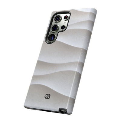 Sculpted Dune Relief · Tough Phone Case for Samsung · White