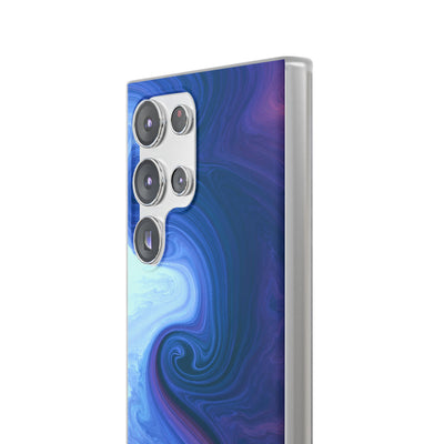 Azure Fluid Swirl · Lite Phone Case for Samsung · Blue