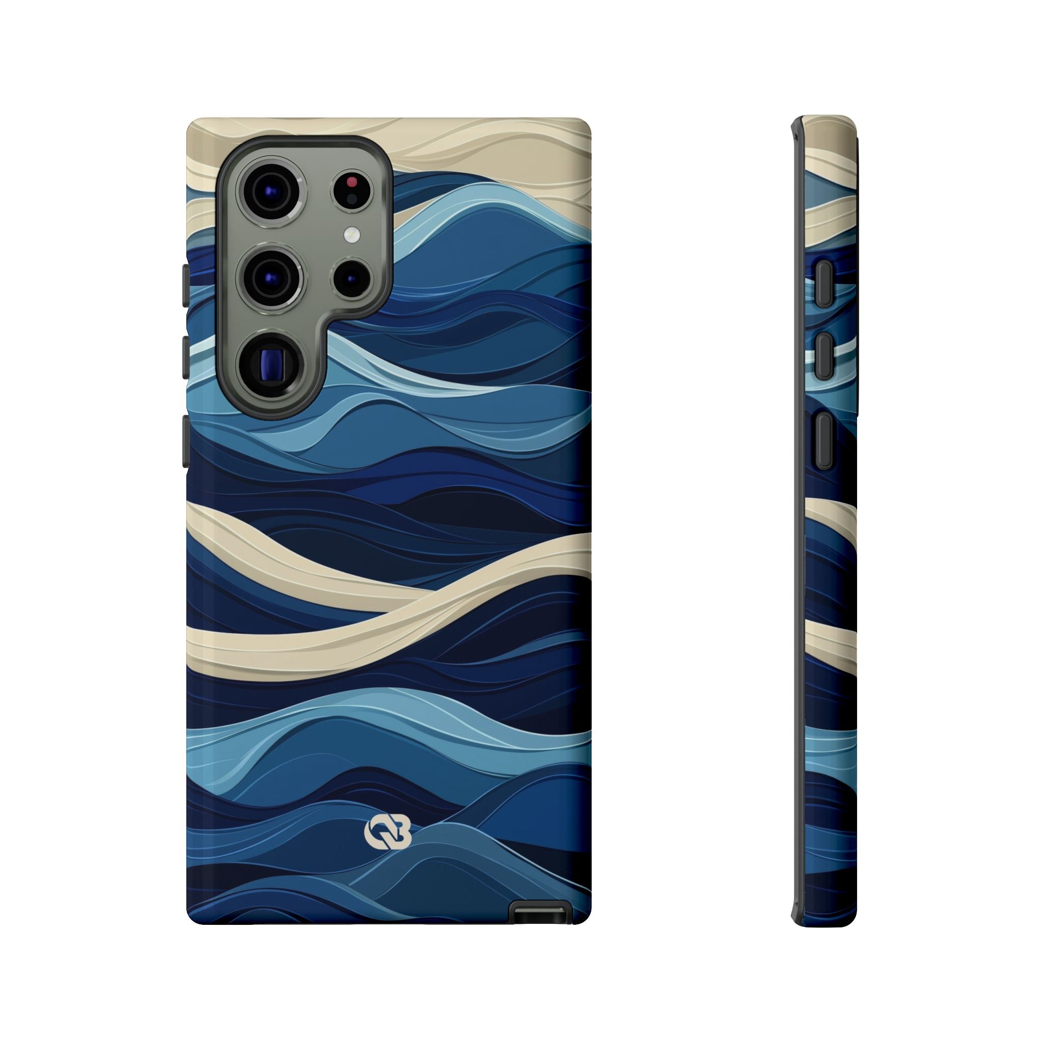 Cobalt Coast Layers · Coque de téléphone Tough pour Samsung