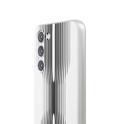 White Lite Phone Case for Samsung - Kinetic Mono Distortion