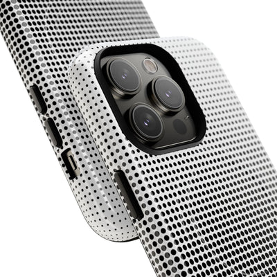 Black Tough 2.0 Magsafe Phone Case for iPhone - Obsidian Halftone Flux
