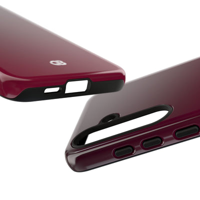 Red Tough Phone Case for Samsung - Deep Sangria Gradient