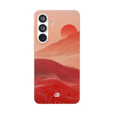 Red Lite Phone Case for Samsung - Crimson Ridge Lines