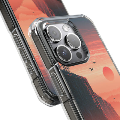 Orange Impact MagSafe Phone Case for iPhone - Crimson Ridge Flight