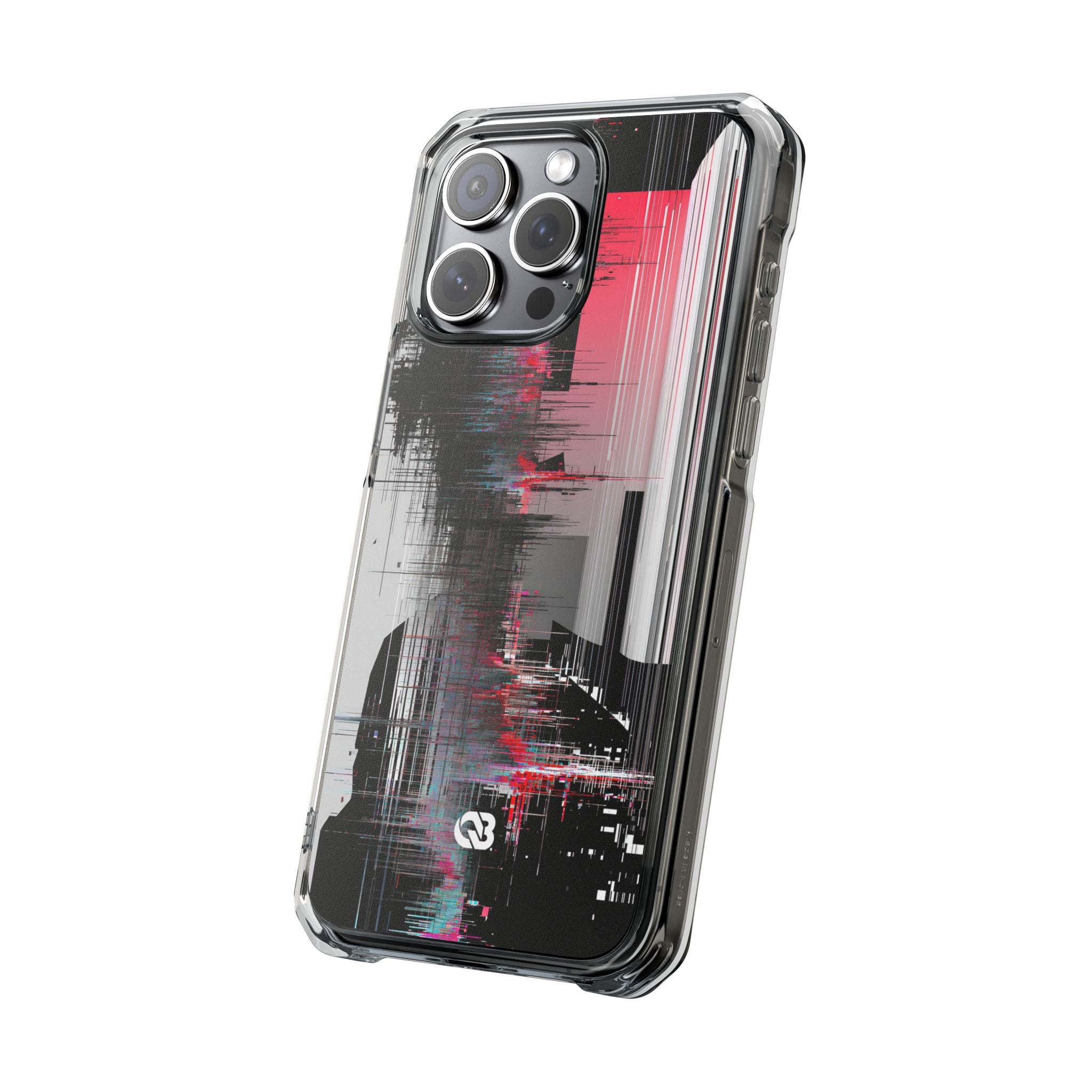 Black Impact MagSafe Phone Case for iPhone - Crimson Data Leak