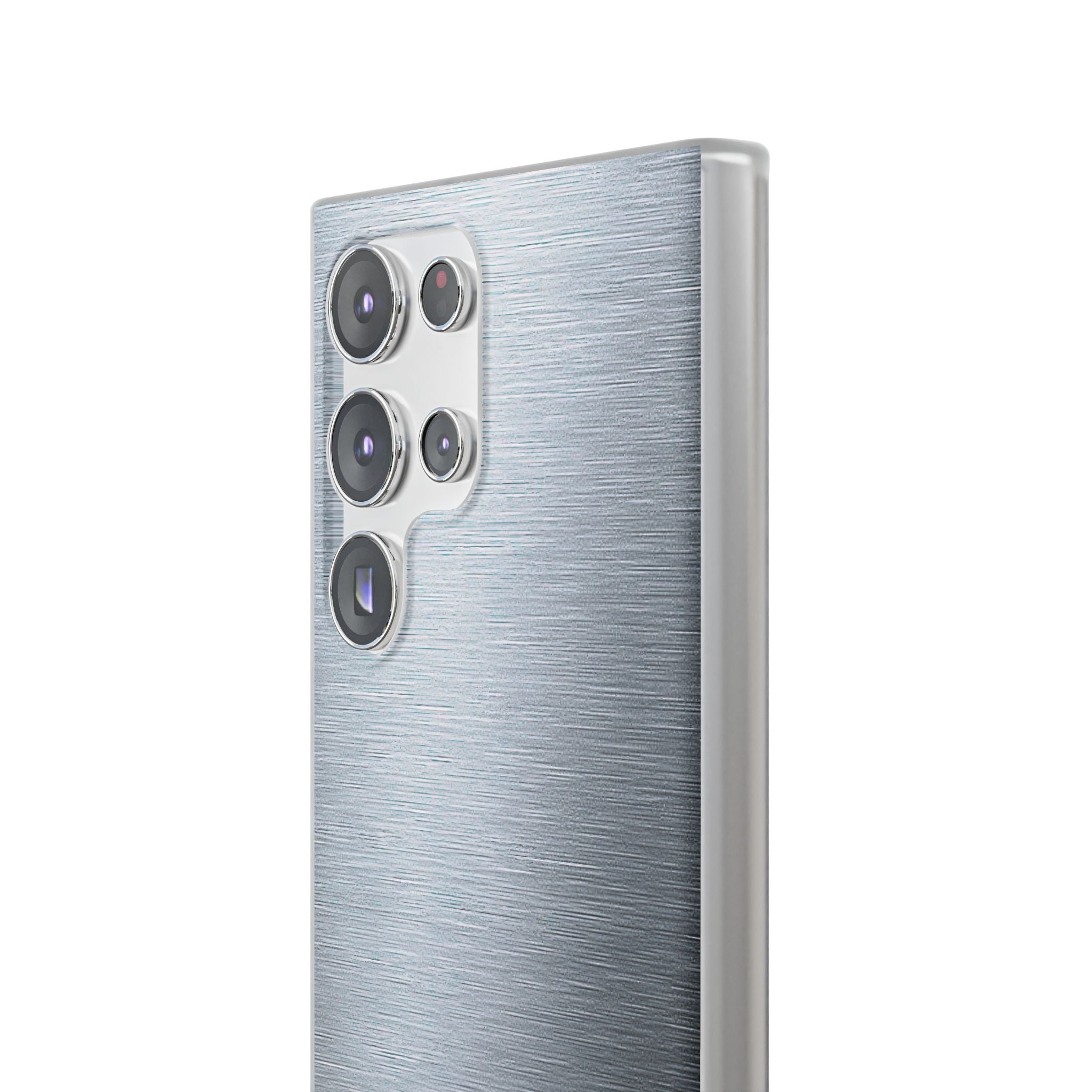 Silver Lite Phone Case for Samsung - Satin Chrome Grain