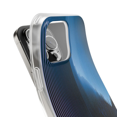 Blue Lite Phone Case for iPhone - Indigo Distortion Wave